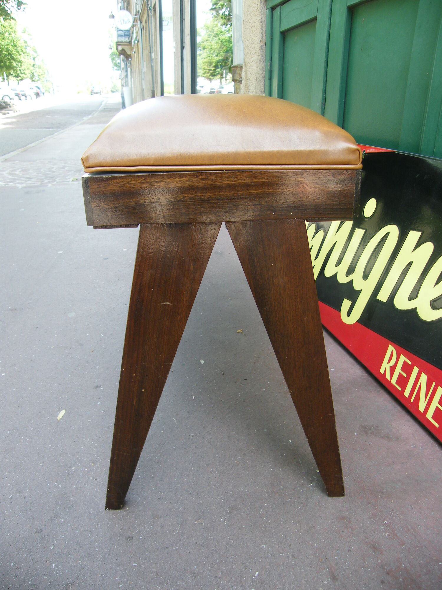 Banc de piano pour 4 mains pieds compas