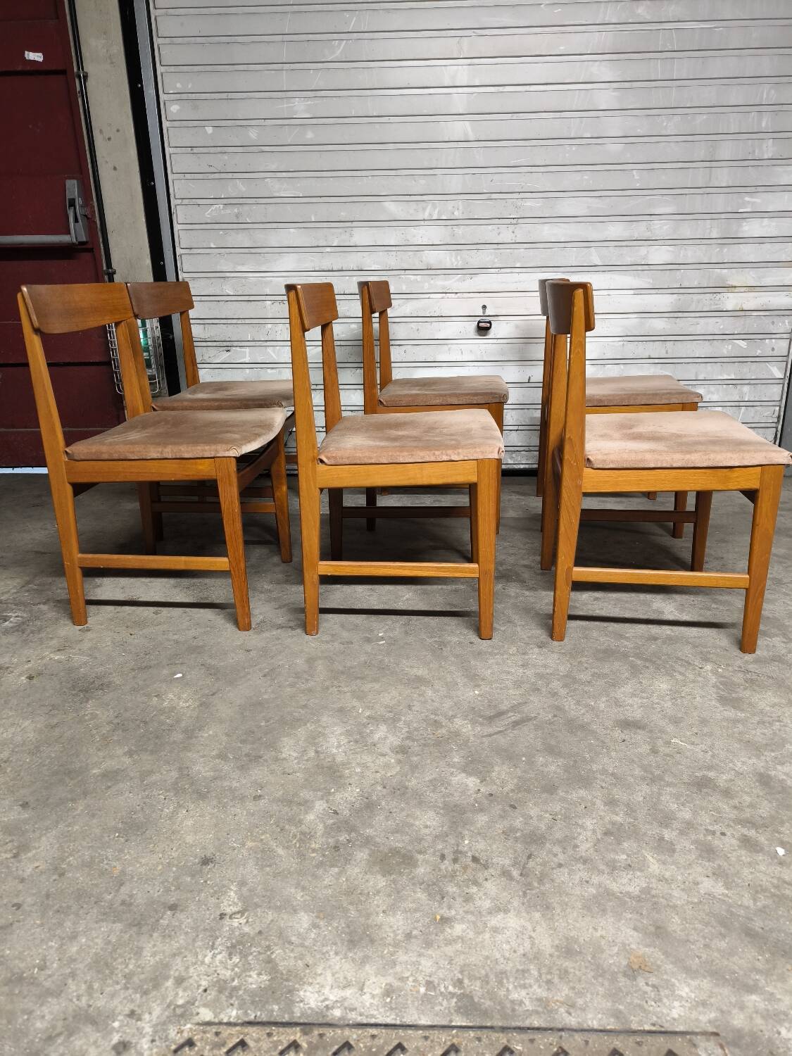 Scandinavian vintage solid teak chairs ulferts sweden 1960