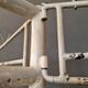 Old industrial coat rack, wardrobe rack XXXL