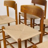 Set of 6 Oak dining chairs 'j39' by Borge Mogensen, 1960s