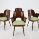 Ensemble de quatre chaises à manger Oswald Haerdtl des années 1960, Tchécoslovaquie
