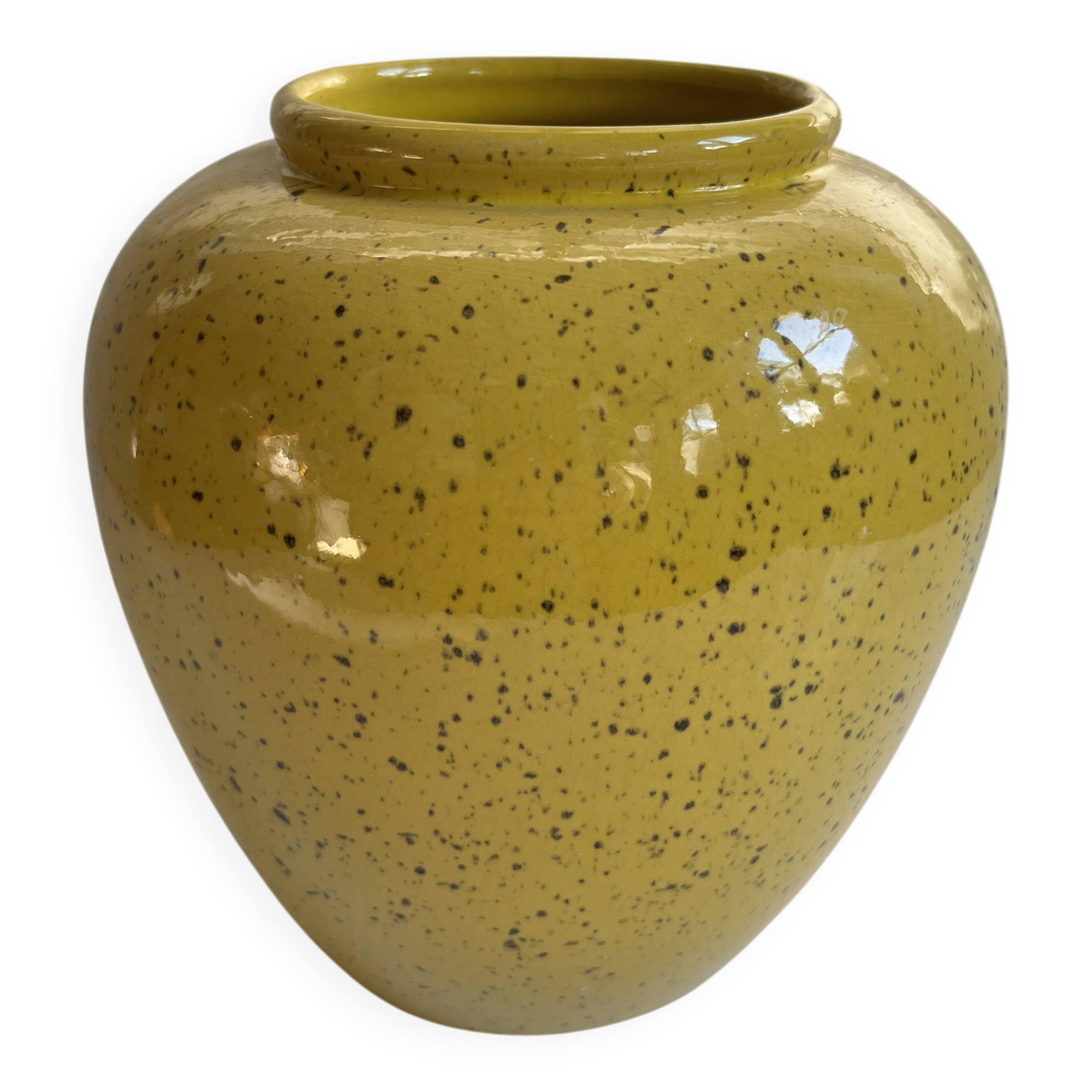 West Germany Yellow Vase
