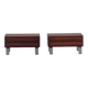 Vintage rosewood nightstands, Denmark, 1970s set of 2
