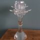Chandelier candle holder flower in handcrafted cut crystal