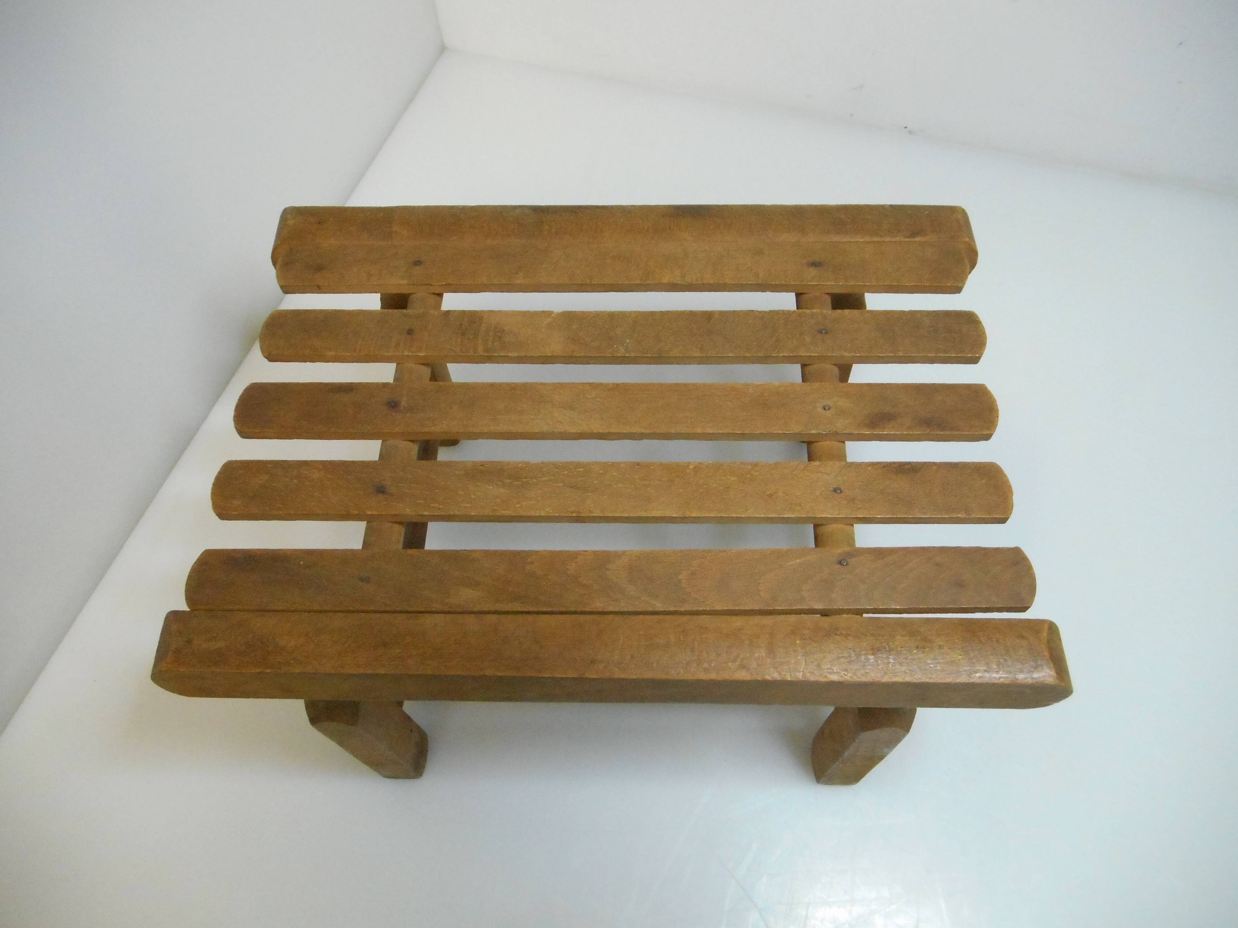 wooden foot rest, 50s