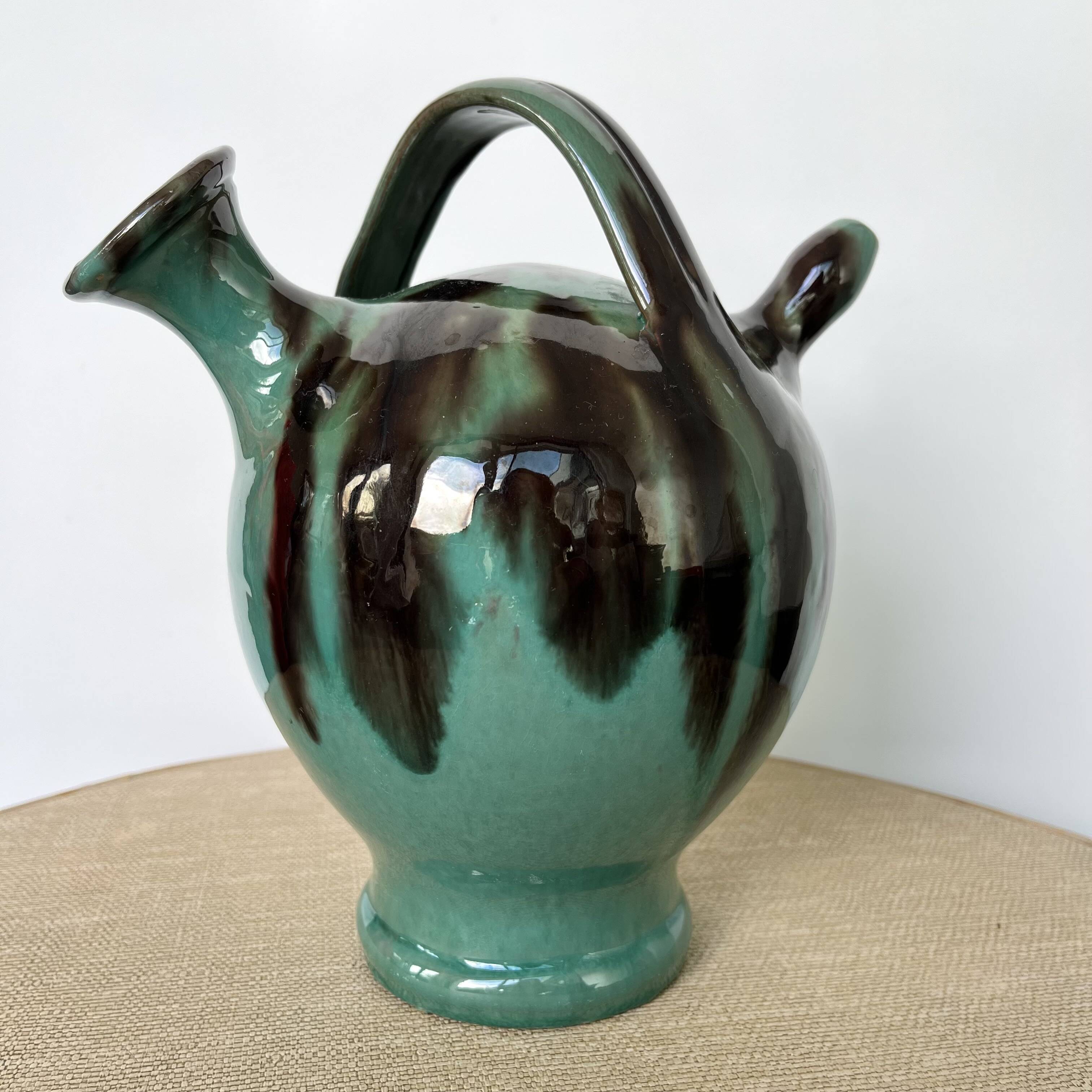 Cruche gargoulette vernissée