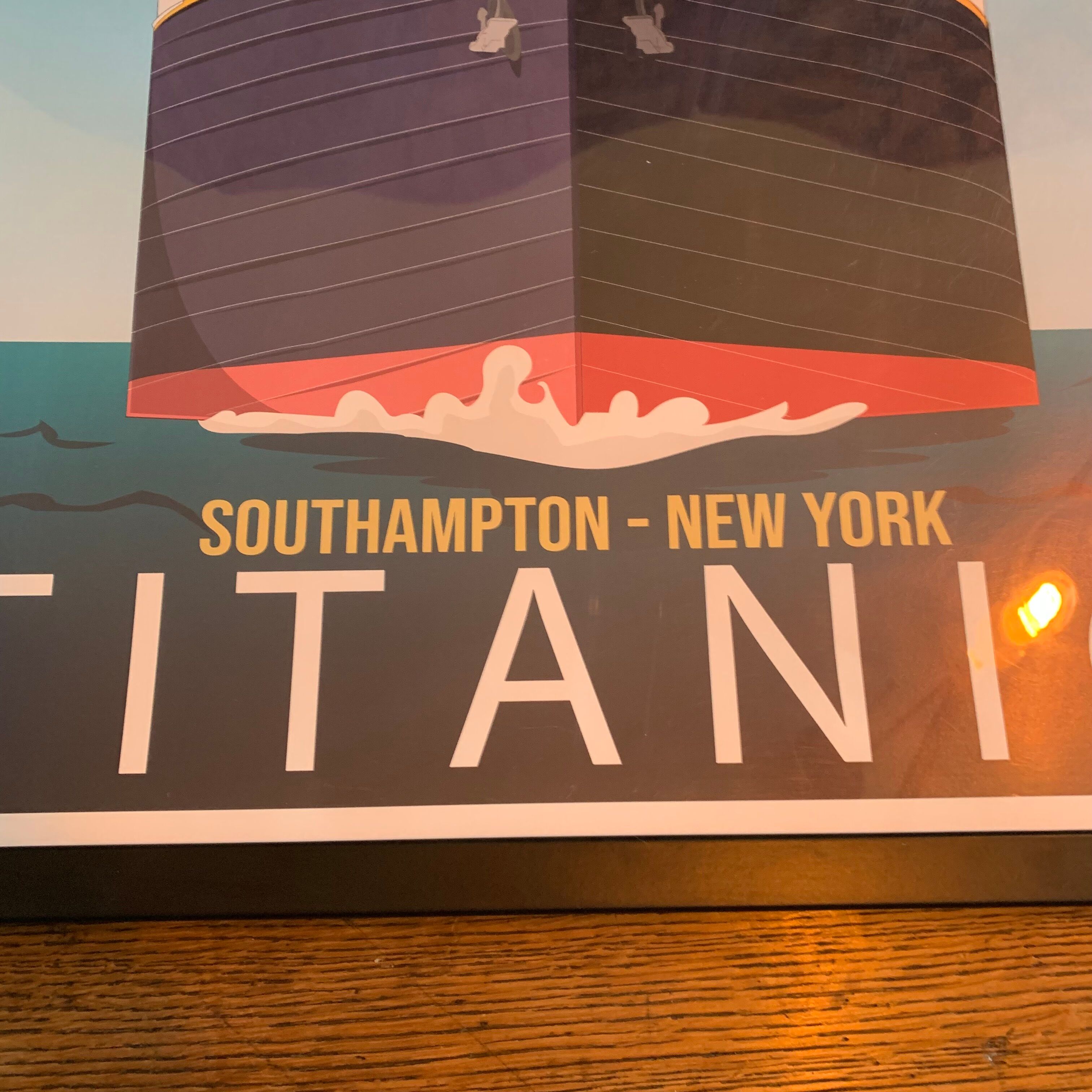 Poster du Titanic et de la White Star Line