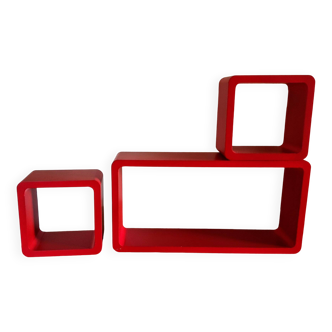 Vintage Shelves • Modular Elements • Lacquered Wood • 1980
