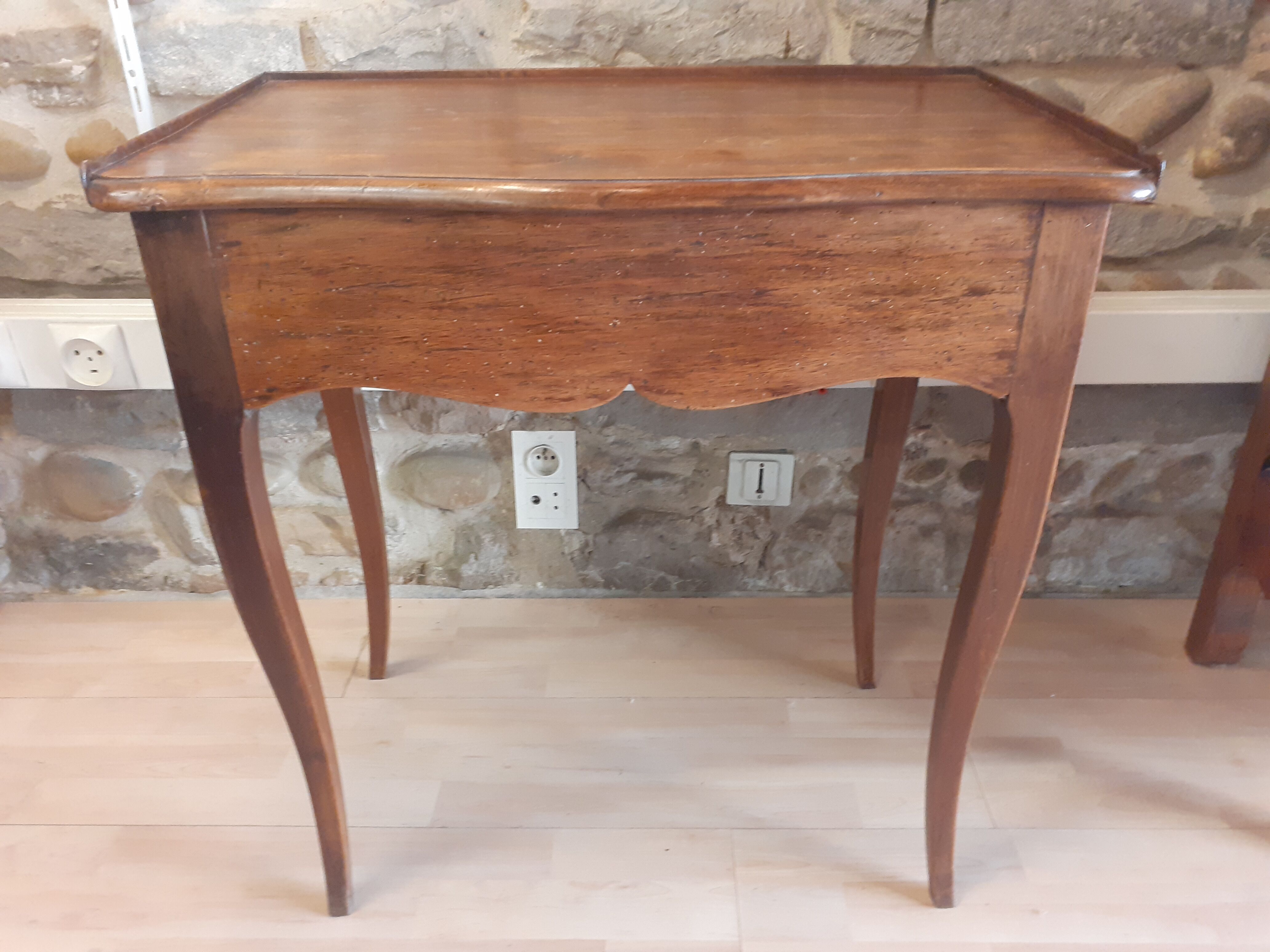 Table Louis XV walnut 19th