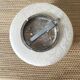 Round ceiling light in frosted clichy glass