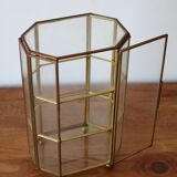 Brass jewelry showcase box