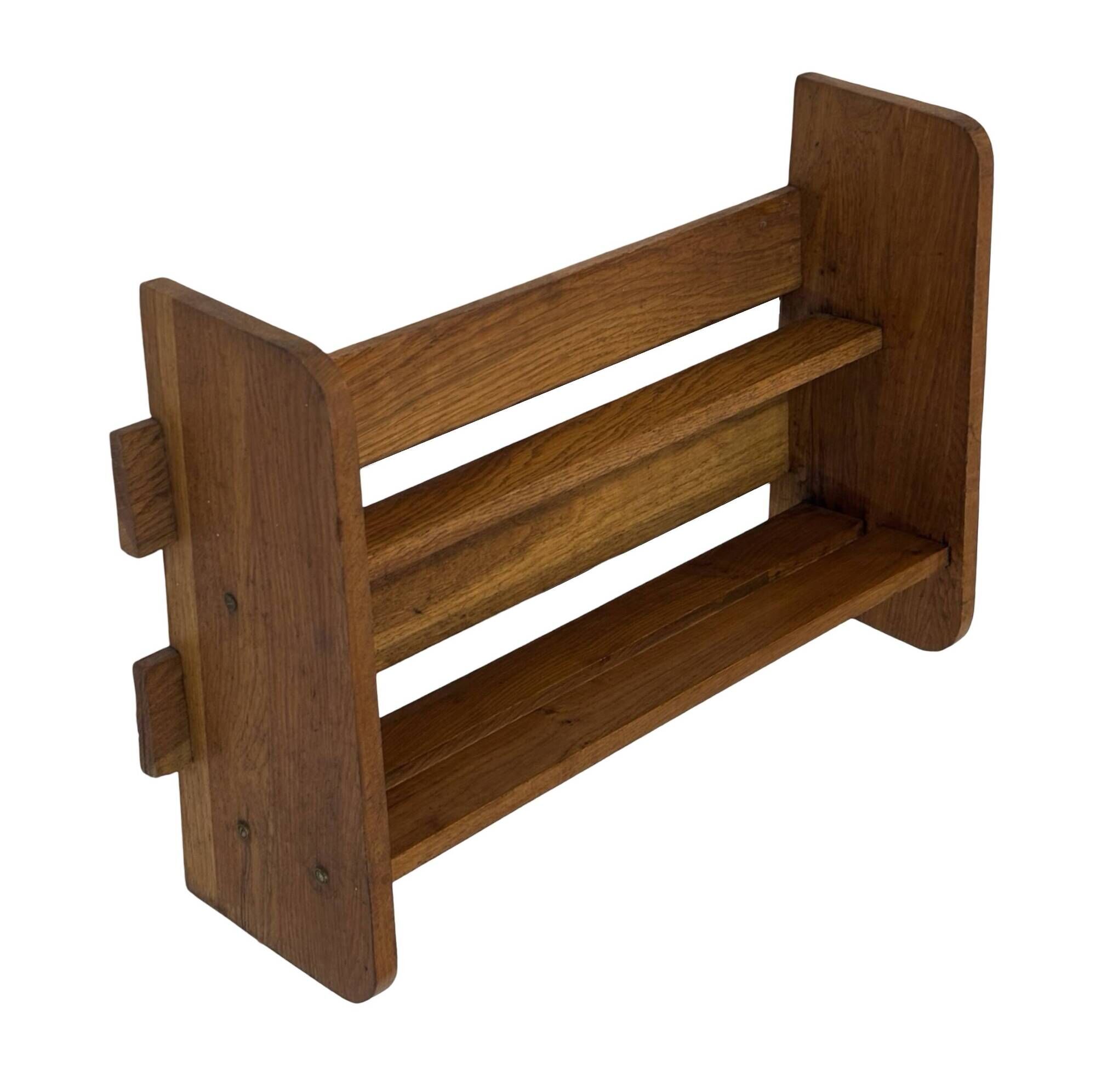 Vintage wooden standing bookcase from the 1950s