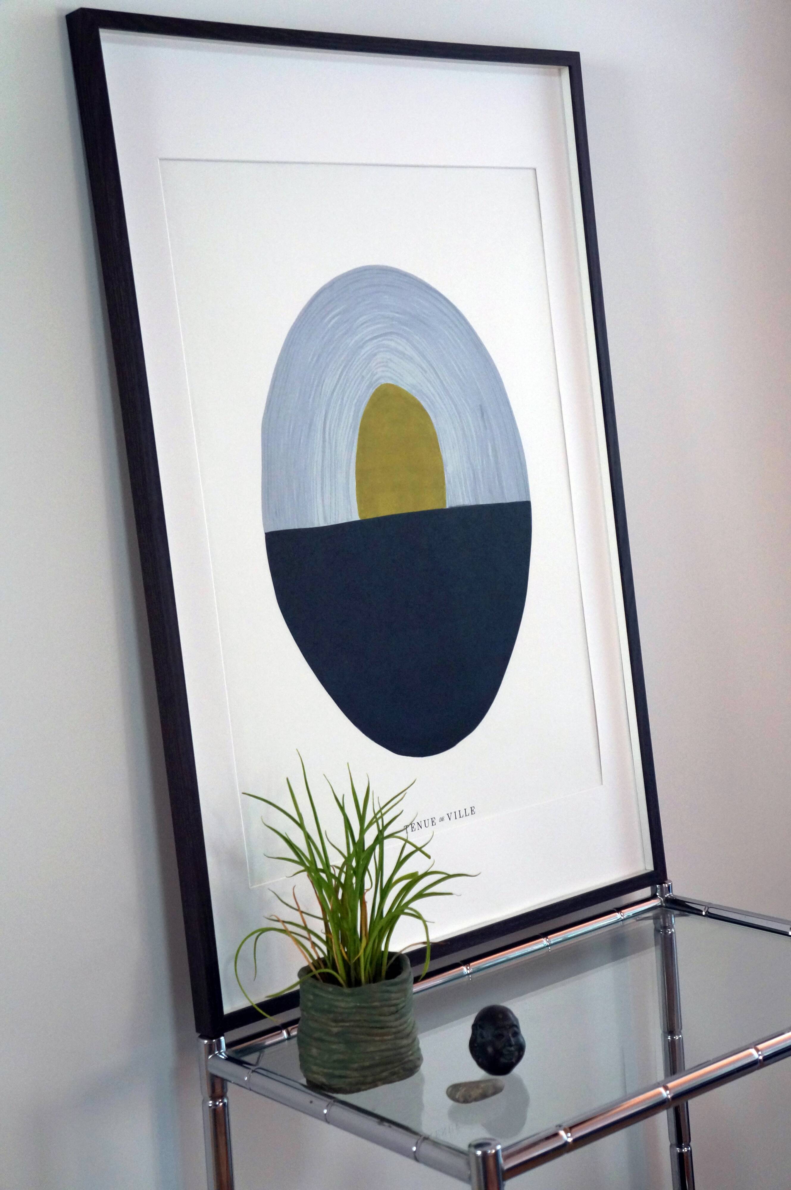 Totem jade illustration - 50 x 70 cm provided out of frame