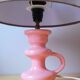 60s ceramic candle holder lamp