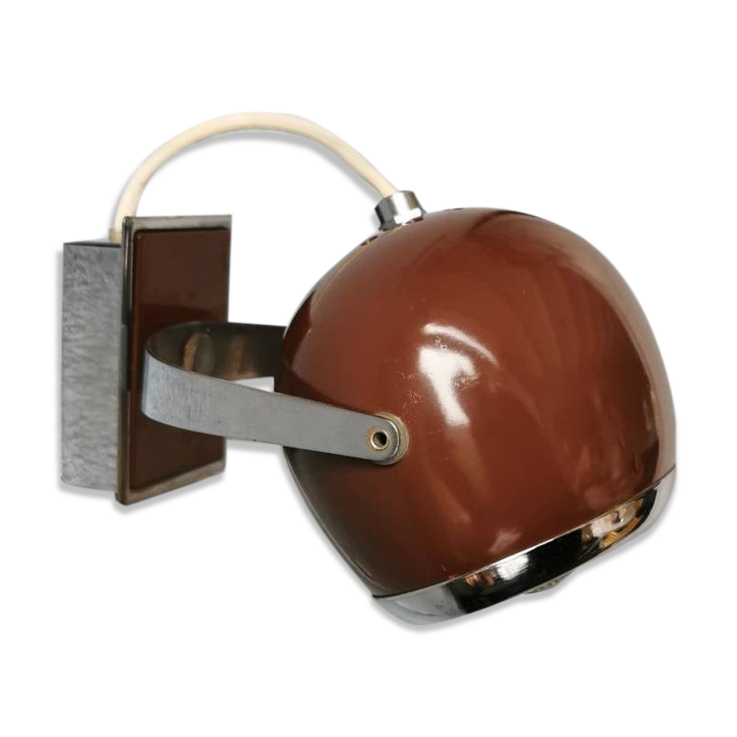 Apply brown vintage eye ball 1970