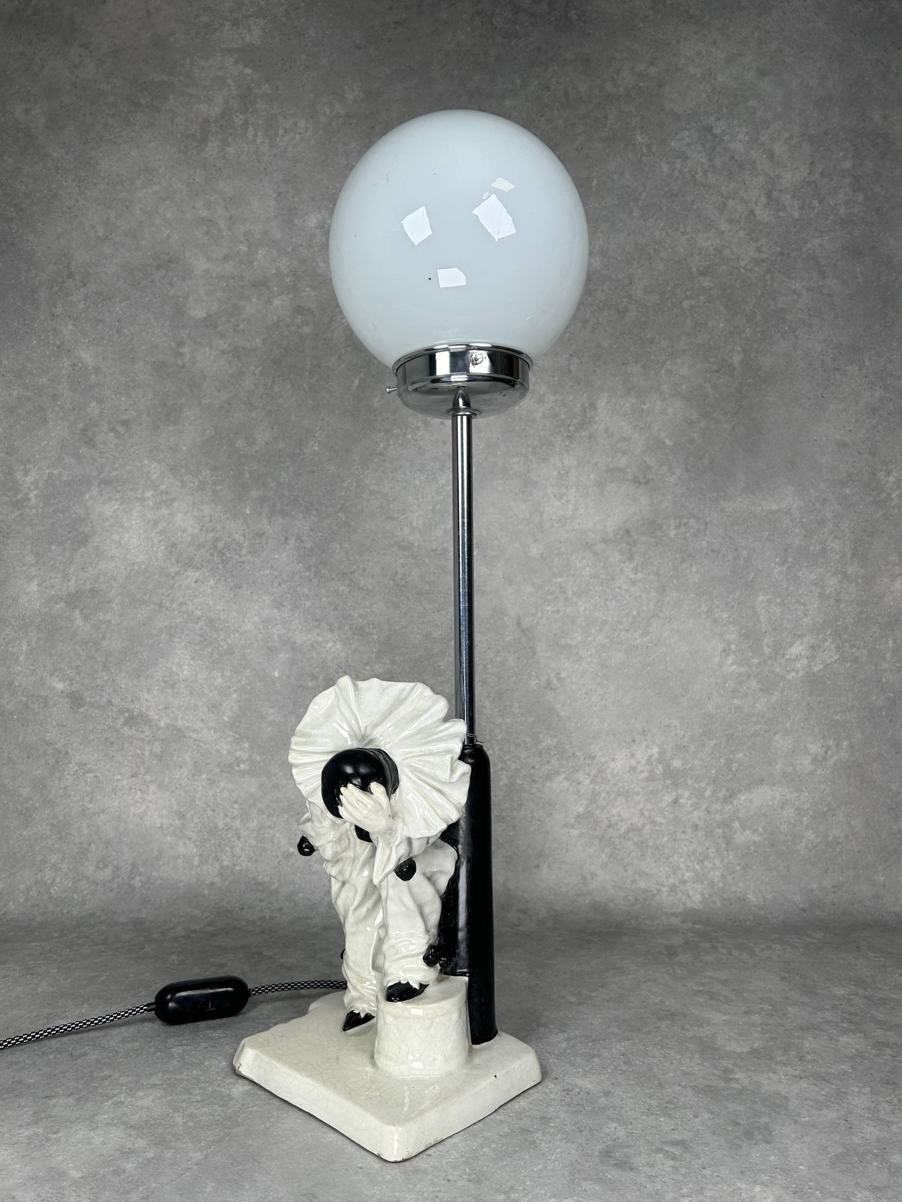 Art Deco table lamp by Emanuel Kodet Julián for Bechyně