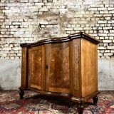 Curved dutch buffet in veneer wood xix eme century