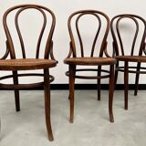4 bentwood bistro chairs, circa 1910