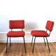 Set of 6 vintage modernist chairs by André Simard, Airborne 1960.