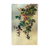 Painting old still life with botanical walls