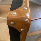 Malle Cabin Mid-Century Fibre Vulcanised / Beige Leather / Metal