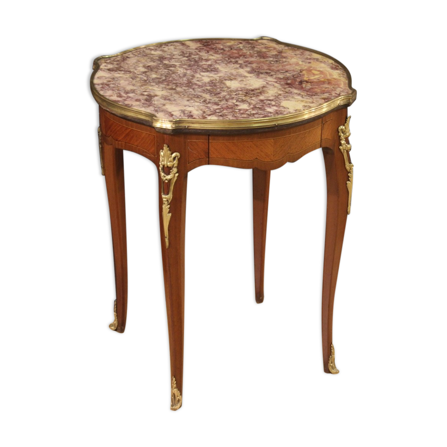 Napoleon III style side table with marble top