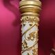 Italian Pedestal Column in White Lacquer and Gold Leaf