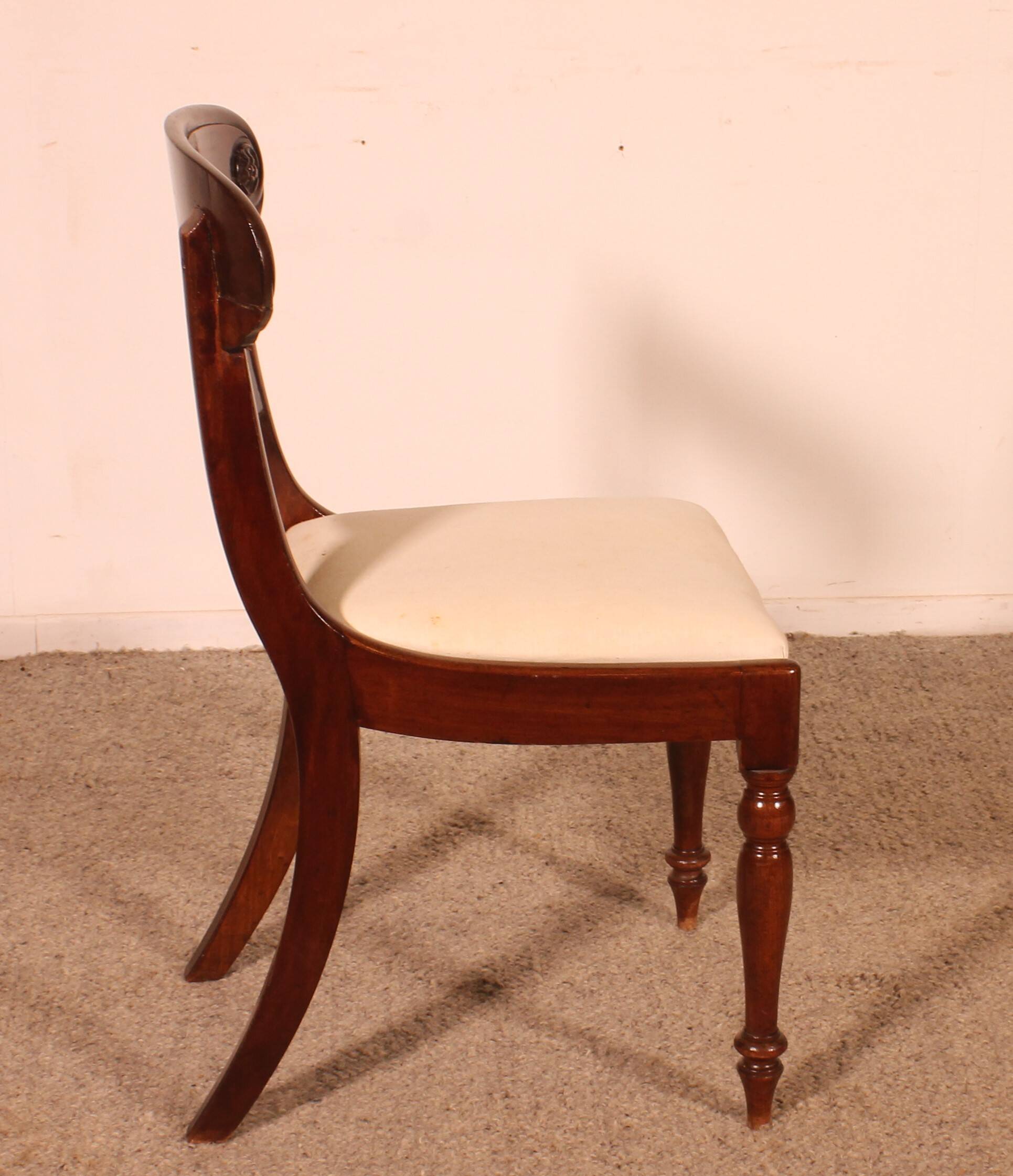 Set of 10 Restoration Period Mahogany Chairs