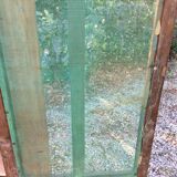 Vintage mesh cabinet in solid oak rococo period 1930