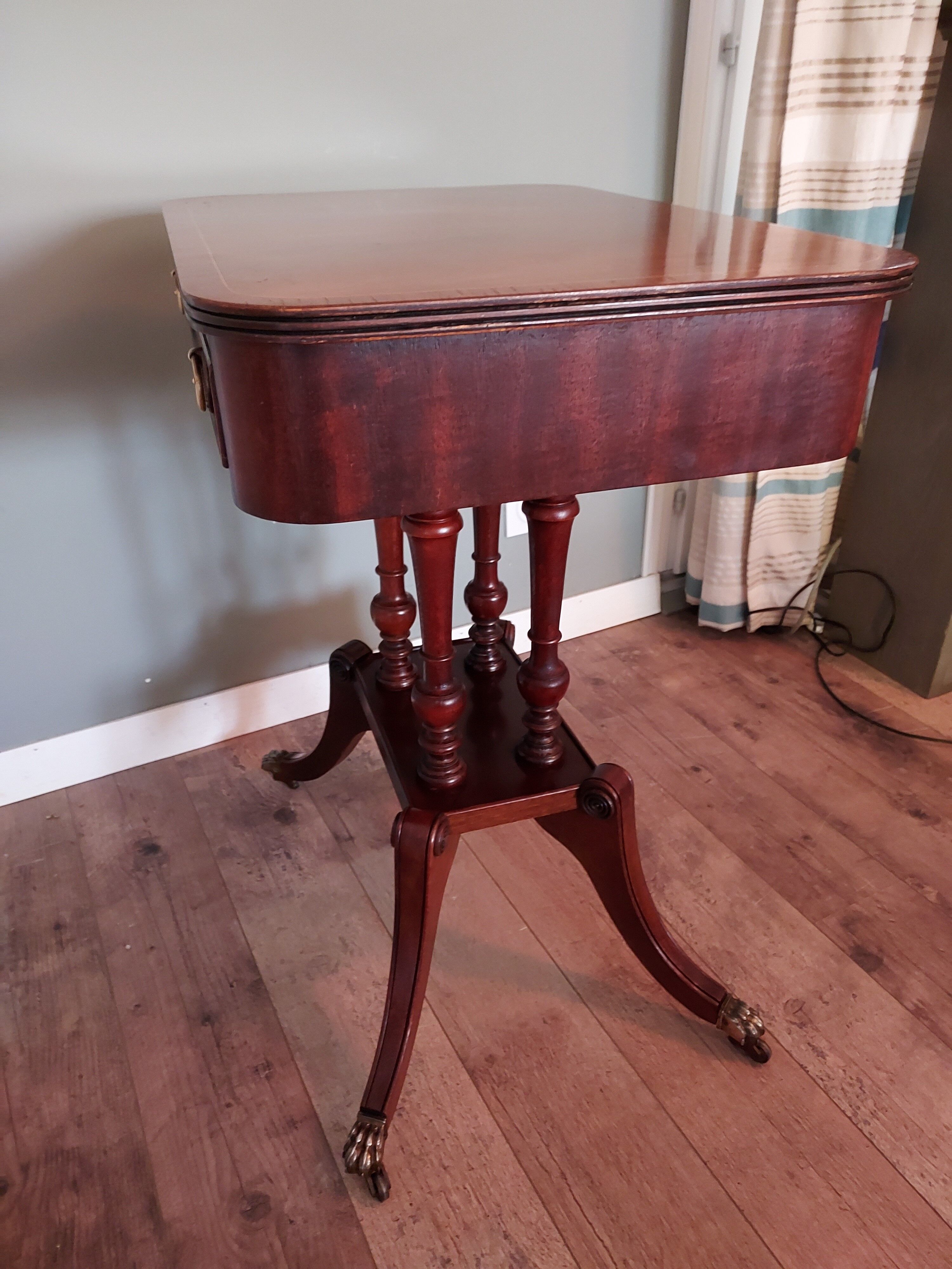 English pedestal table