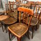 11 antique bistro chairs and a stool (thonet/Fischel/Baumann)