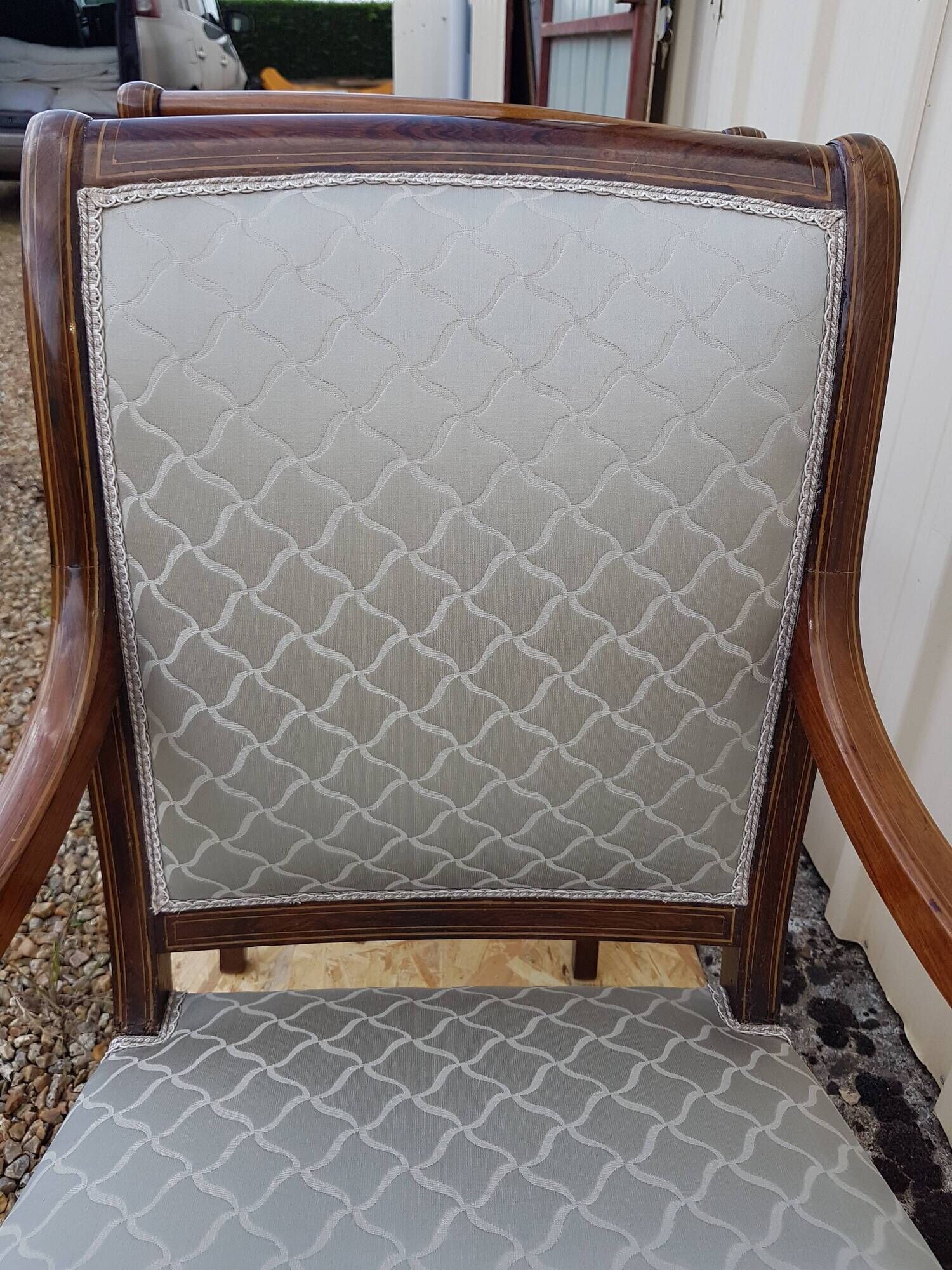 Pair of armchairs restoration style Charles X