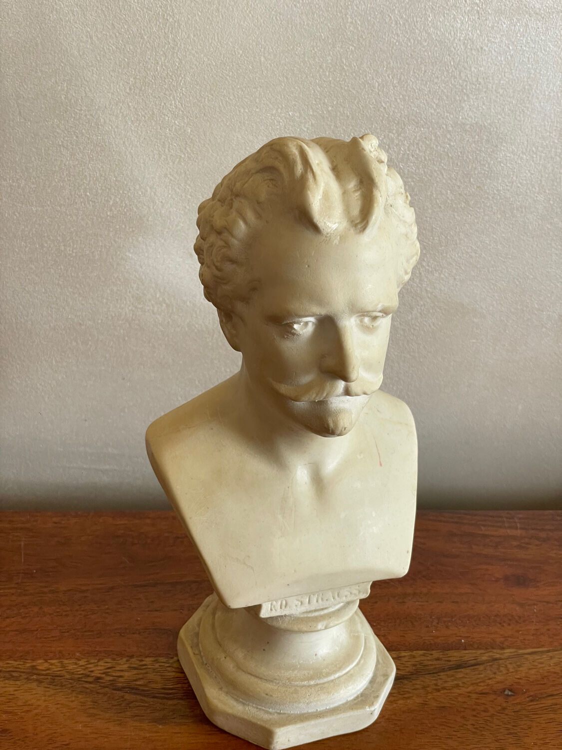 Strauss bust in plaster