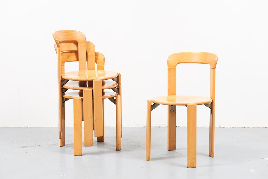 Set of 6 Bruno Rey chairs