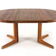 Gudme round extendable dining table 'Nabbe'