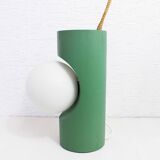 Table or hanging lamp, wood and glass, 1970