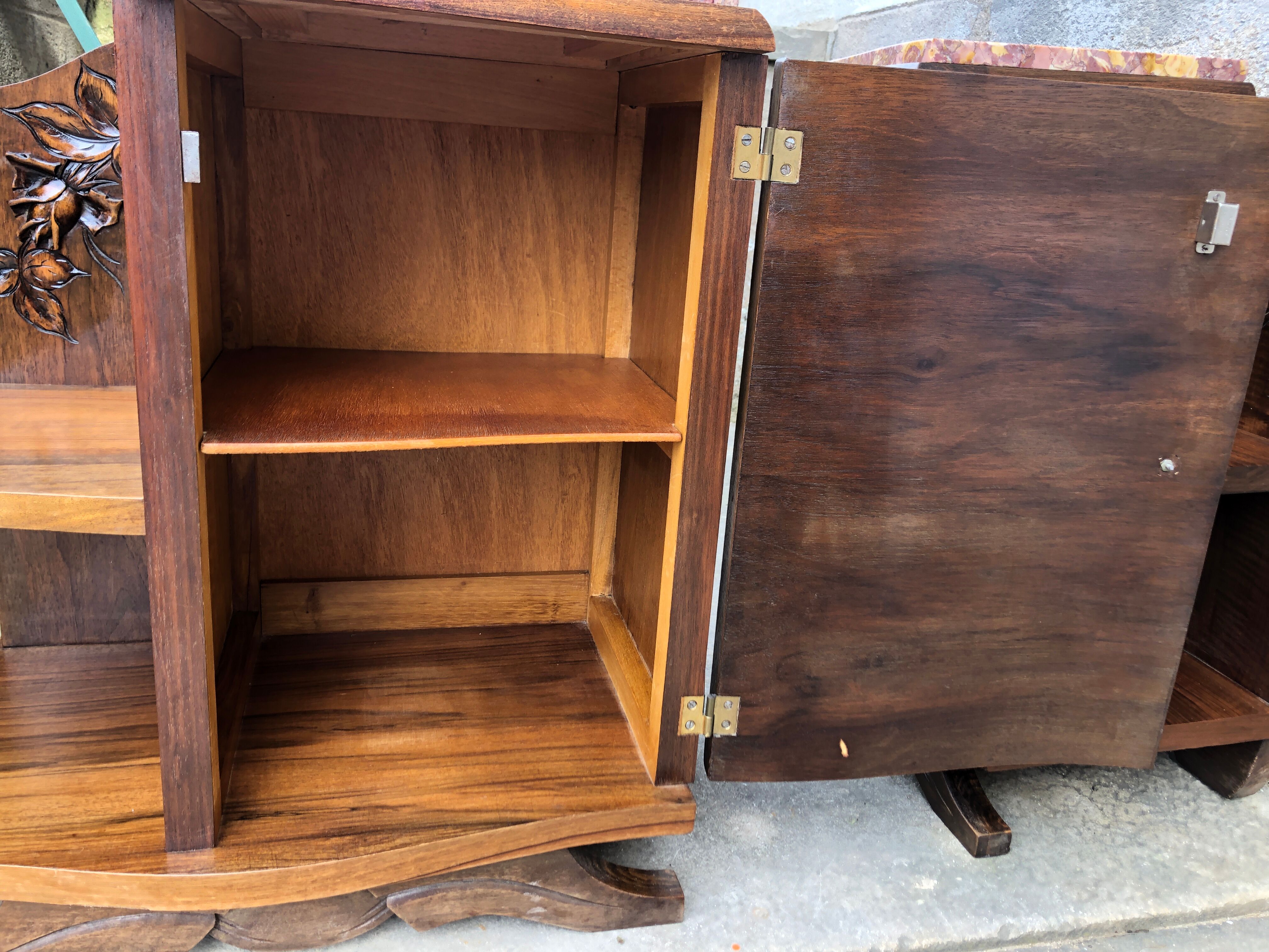 Pair of Art Deco bedside furniture