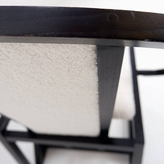 "Contrast" Armchair by Pascal Mourgue 1982 - Faux Sheepskin upholstery