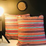 Bohemian multi-colored cushion