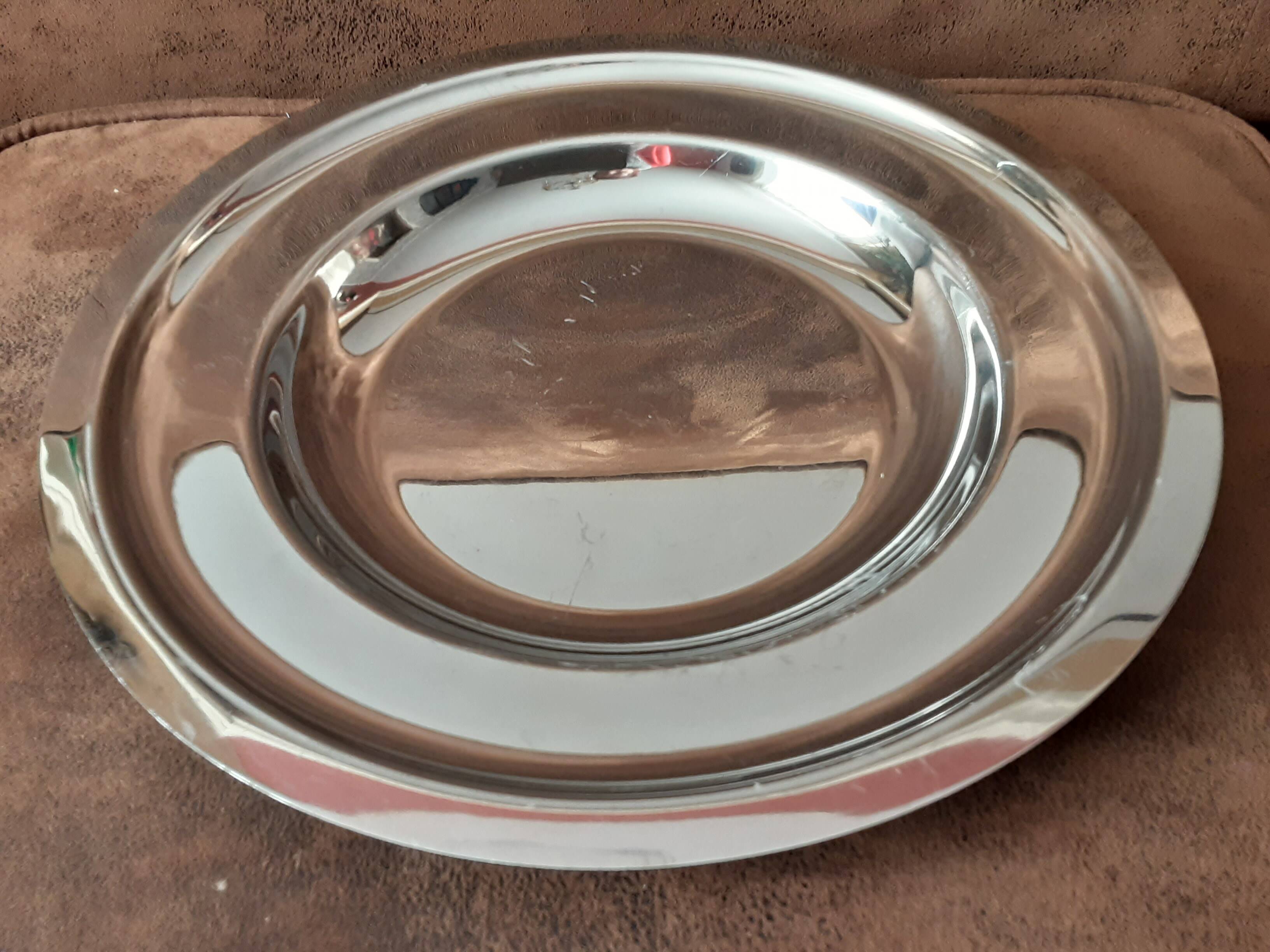 Shallow metal dish