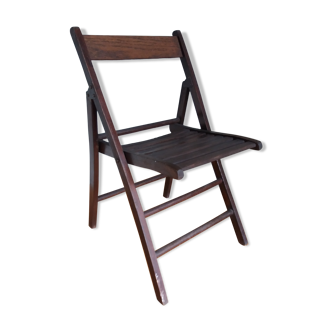 Wooden folding chair