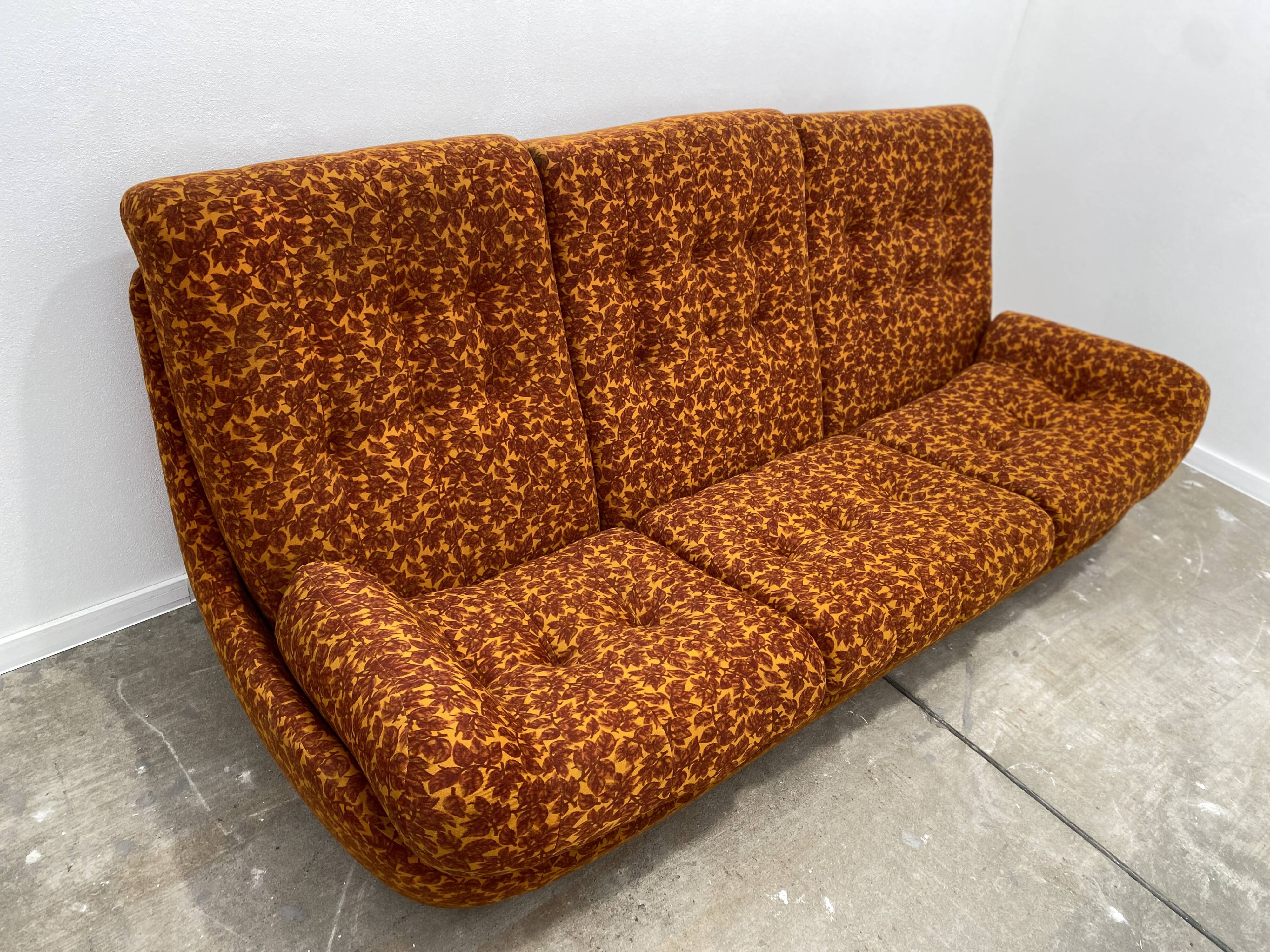 eastern bloc vintage living room set by jitona, czechoslovakia, 1970s
