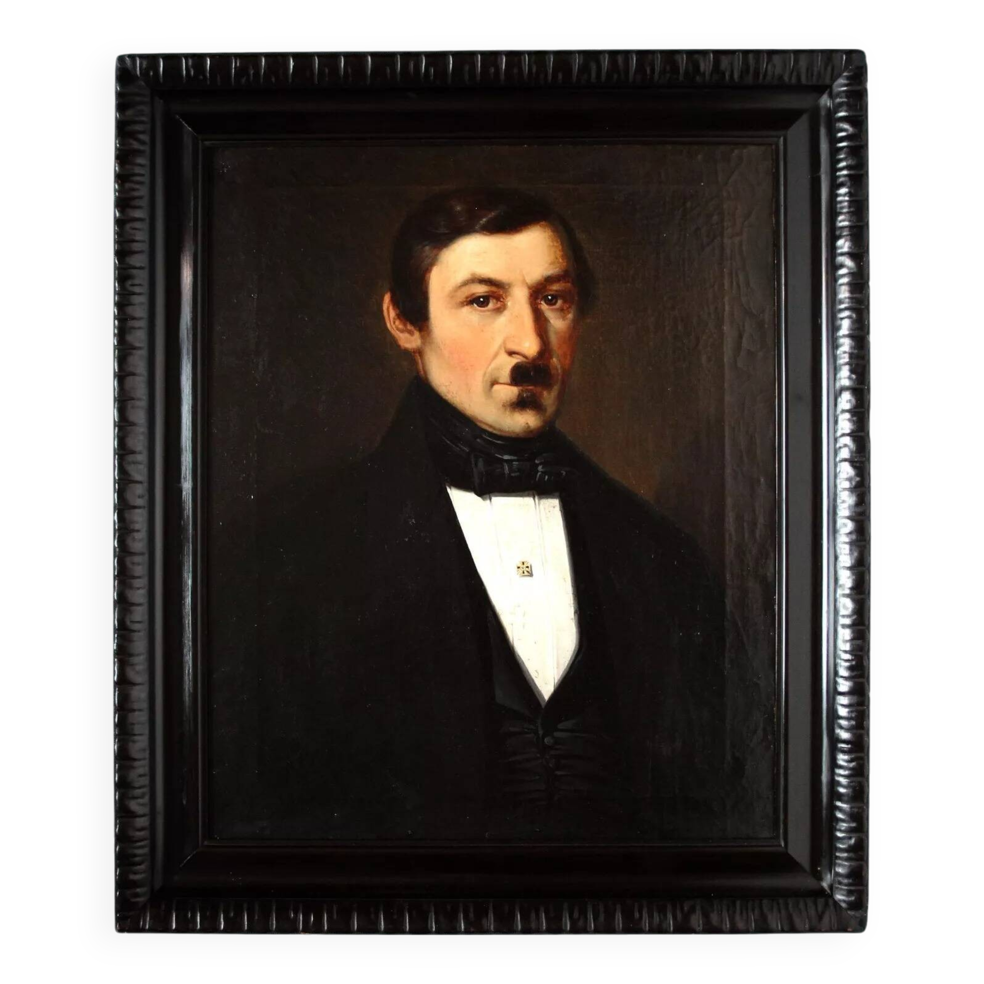 19th Century Miniature Portrait Painting of a Gentleman