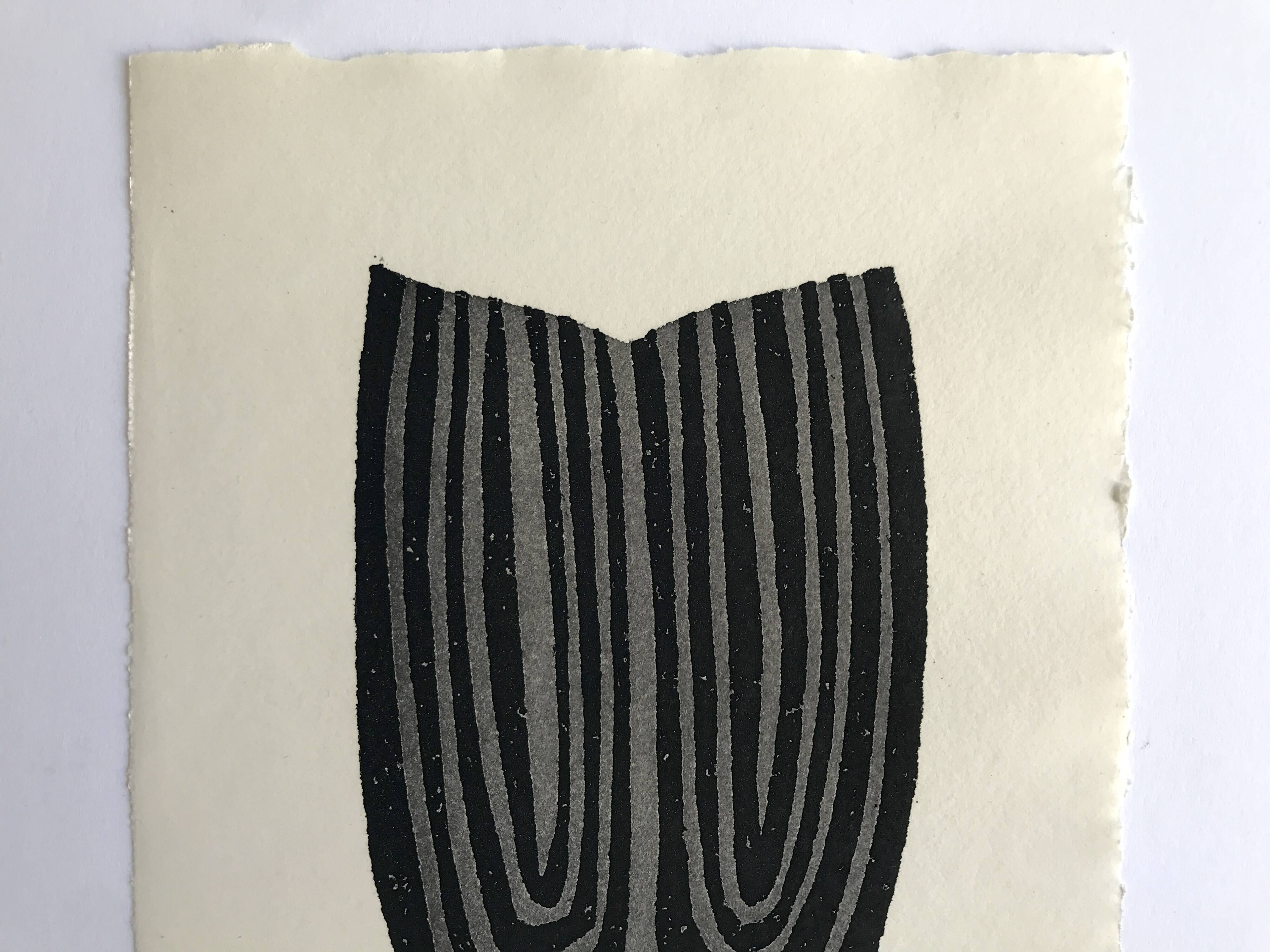 Raoul ubac, the uprooted grass 3, 1975. original etching signed in pencil.