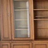 Large wooden library, large dressing room