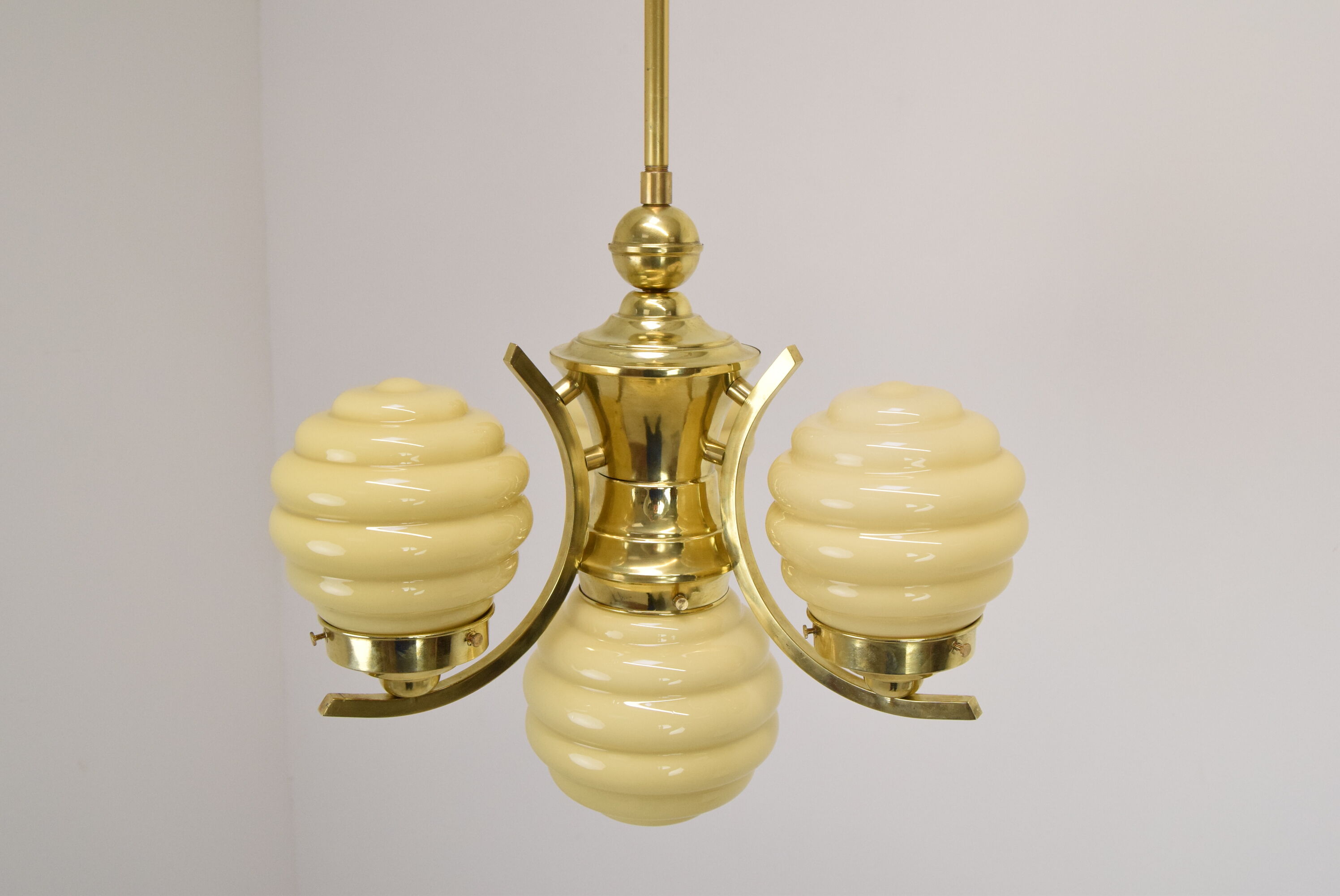 Art deco chandelier Czechoslovakia 1930's