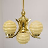 Art deco chandelier Czechoslovakia 1930's