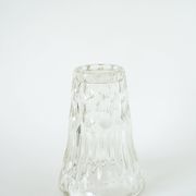 Large molded glass vase, Art Deco, 1930 - 20 x 13 cm