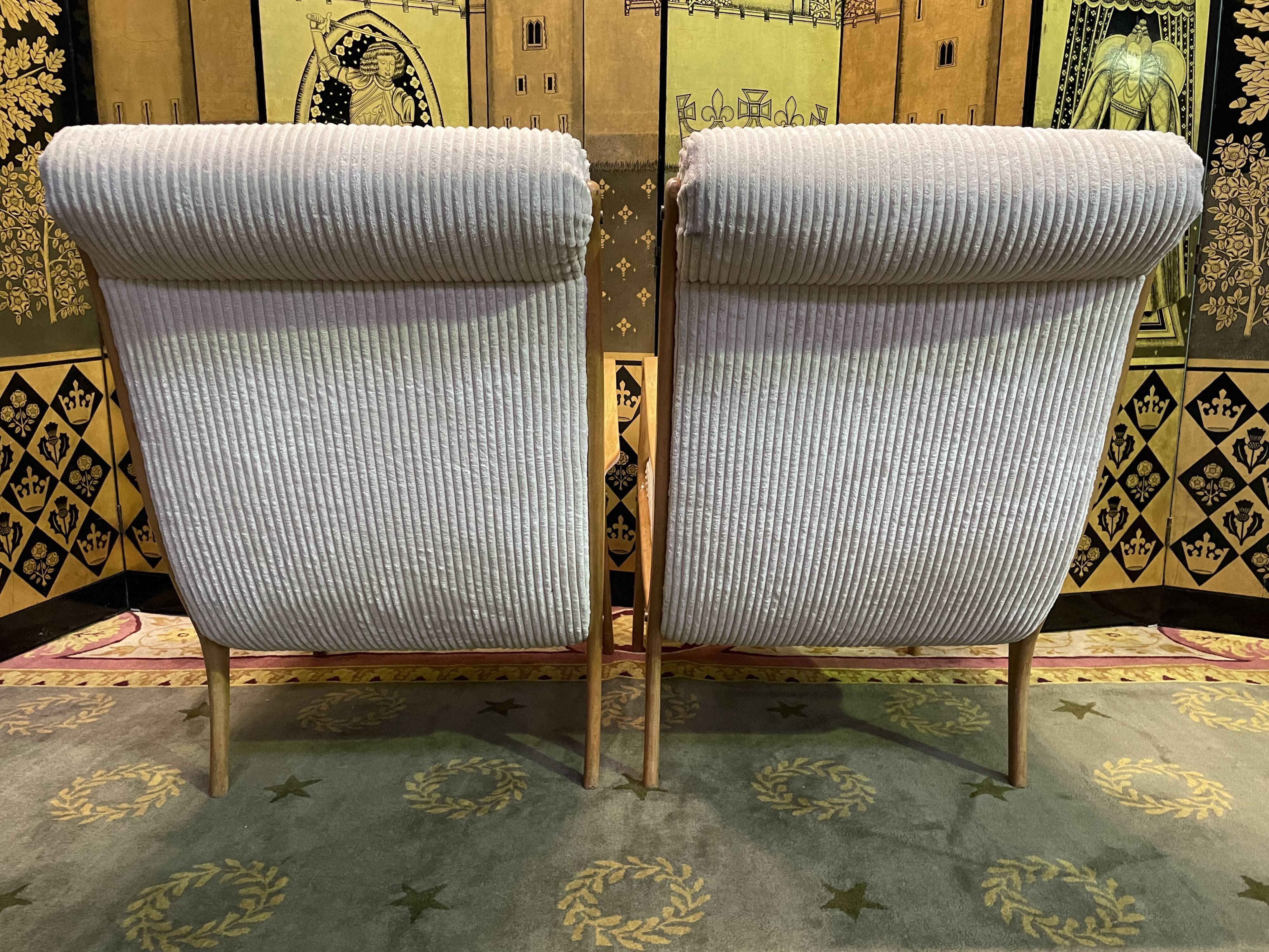 Pair of armchairs by Ezio Longhi for Elam Italy 1950