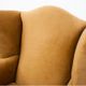 Yellow wingback armchair, Northern Europe, circa 1940s